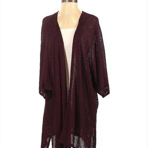 Audrey 3+1 Burgundy Boho Cardigan